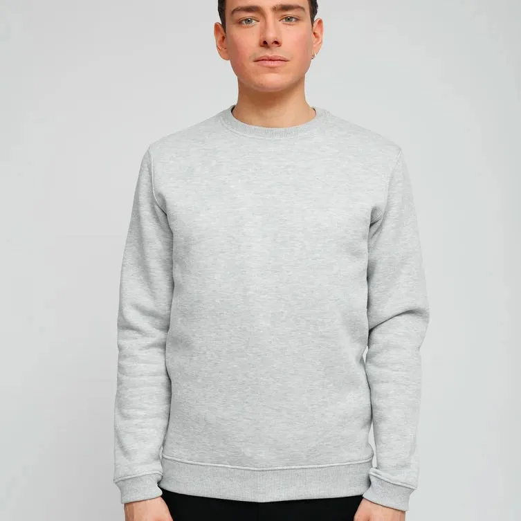 Sweat homme Alex molletonné gris chiné