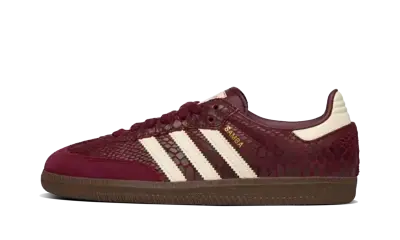 Adidas Mujer Samba OG Snakeskin Maroon Cream White — photo 1