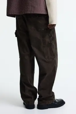 Pantalon Carpenter Loose Fit - Marron foncé — photo 2