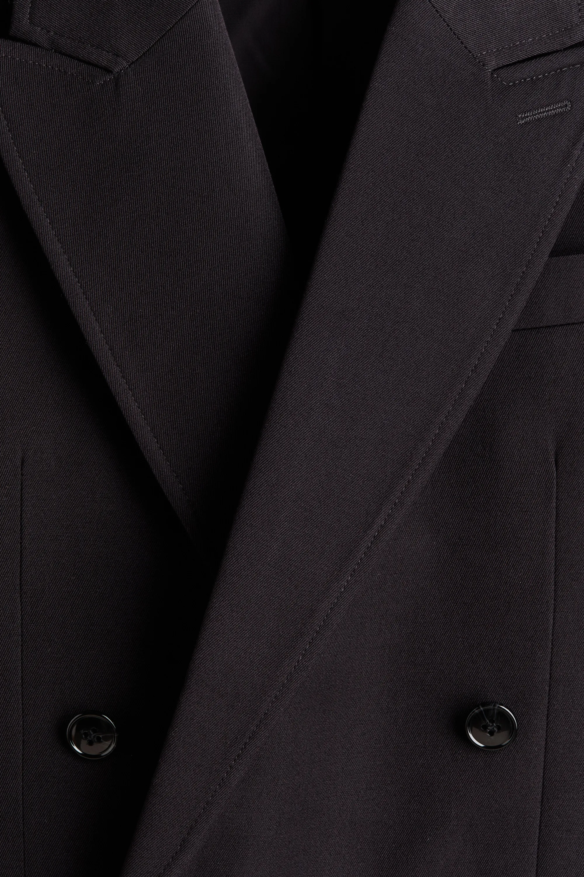 Veste Regular Fit à fermeture croisée - Marron foncé