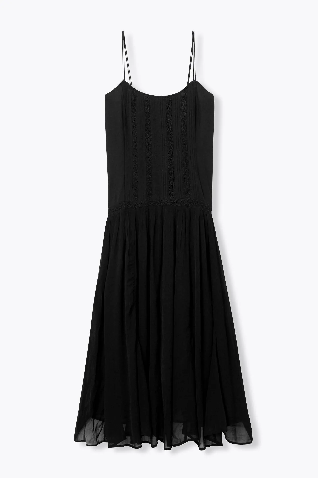 Robe longue à fines bretelles