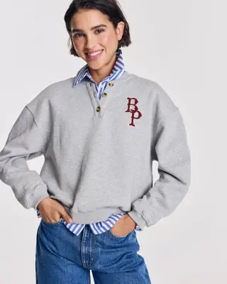 Sweat-shirt Benji gris chiné — photo 1
