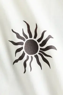 T-shirt oversize imprimé - White/Sol de VeranoBlanc — photo 3