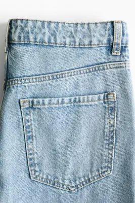Wide Regular Waist Jeans - Bleu denim clair — photo 4