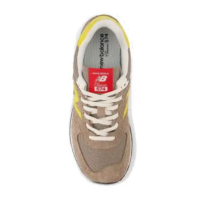 NEW BALANCE U574 Taupe Jaune — photo 5