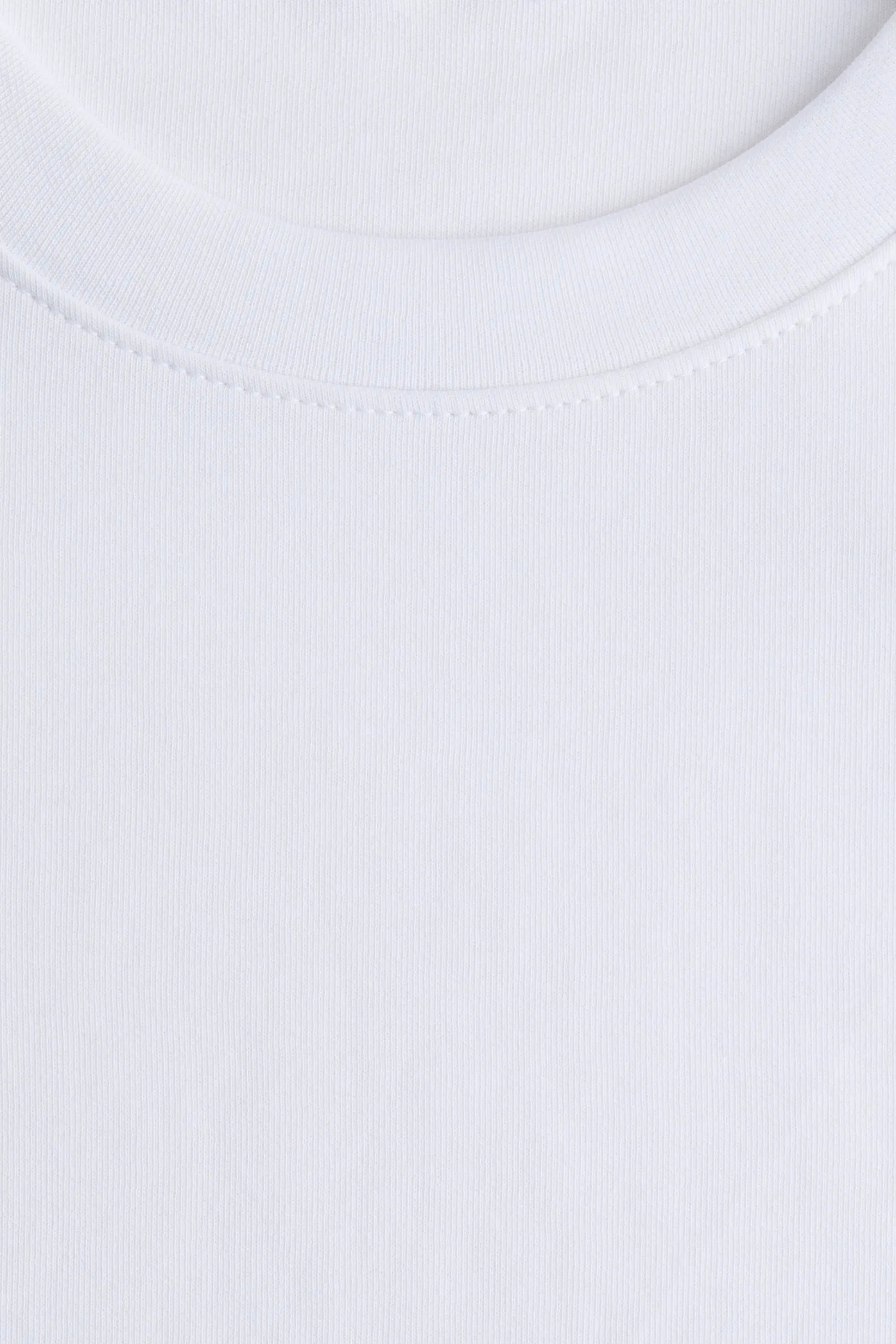 T-shirt boxy en interlock - Blanc