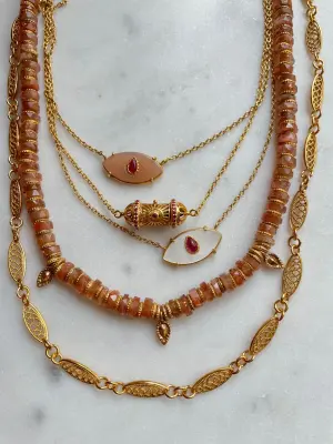 BOHEMIAN RHAPSODIE PARIS Collier Sefer Mini Small Rubis — photo 4