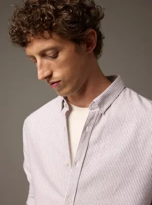 Chemise College White/Raisin — photo 4
