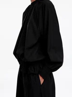 Blouse smockée - Noir — photo 3