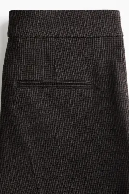 Pantalon bootcut - Marron/motif pied-de-poule — photo 4