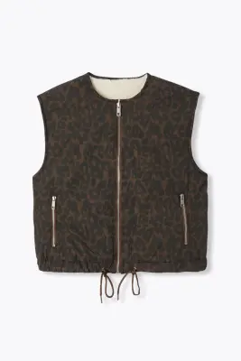 Veste sans manches léopard — photo 1