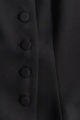 Robe portefeuille avec jupe évasée - Noir — photo 4