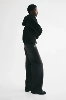 Wide Jeans - Noir denim — photo 3
