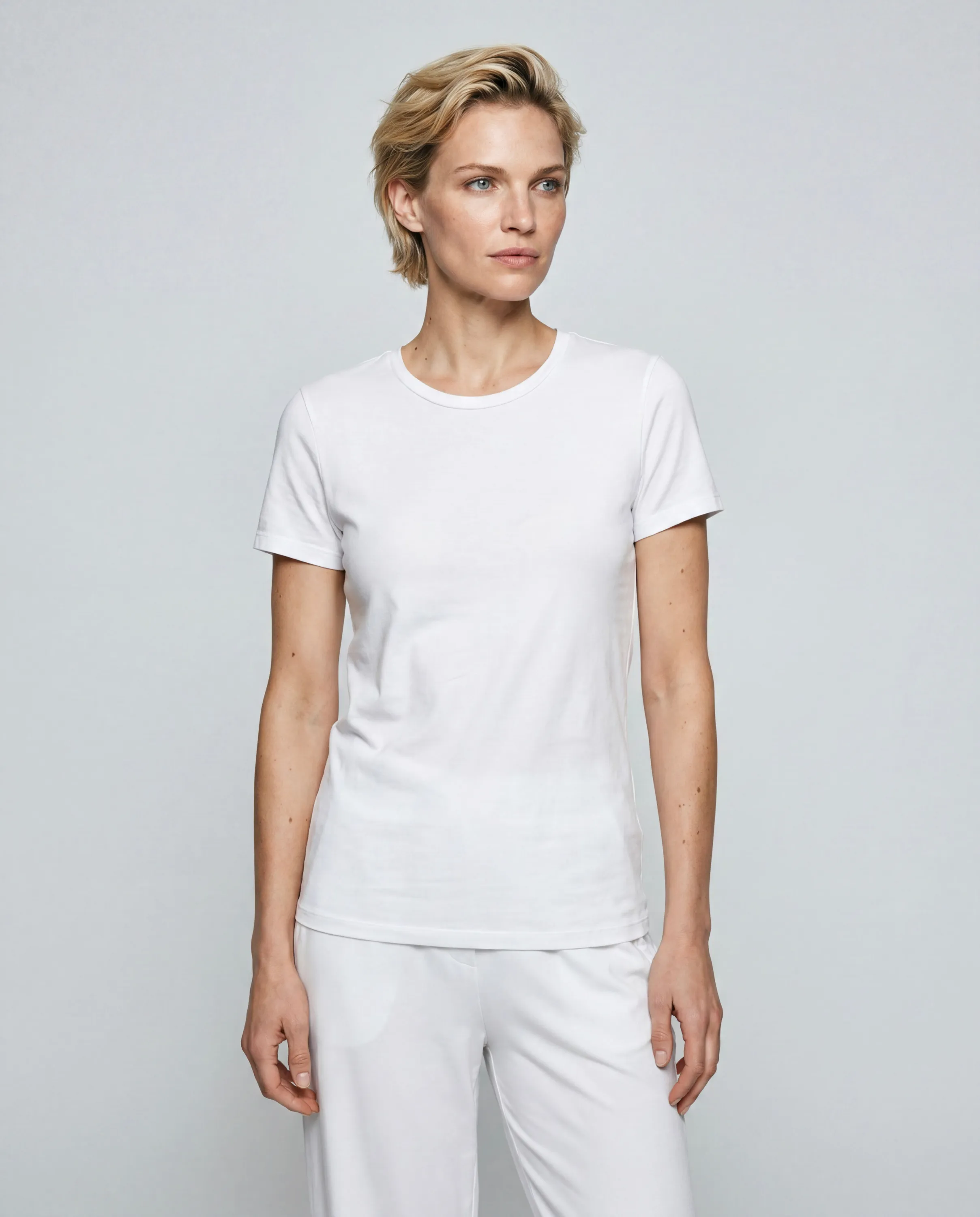 T-shirt in lyocell, tencel et coton organique