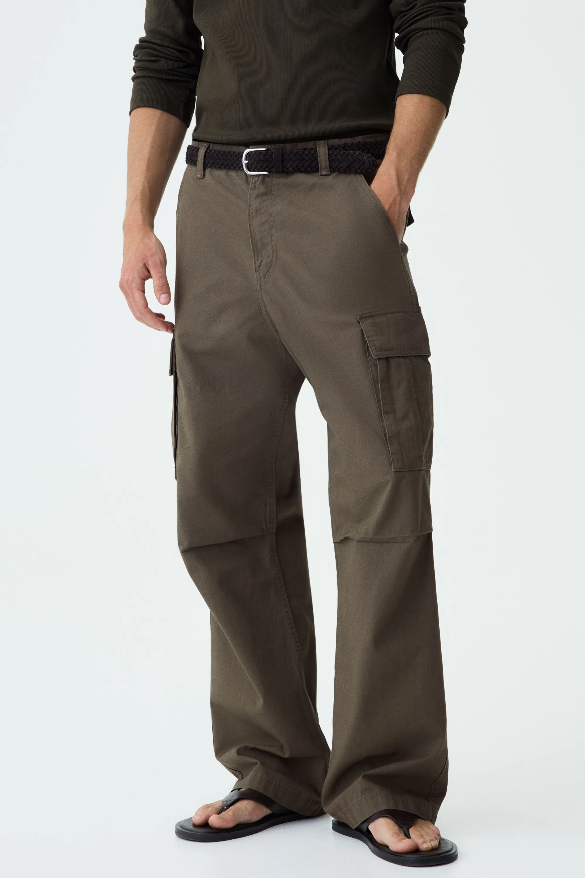 Pantalon cargo Relaxed Fit - Taupe foncé