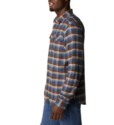 COLUMBIA CHEMISE CARREAUX Bleu/marron — photo 4