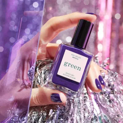 Vernis Green Manucurist-Mystic-manucure violet bleu profond — photo 3