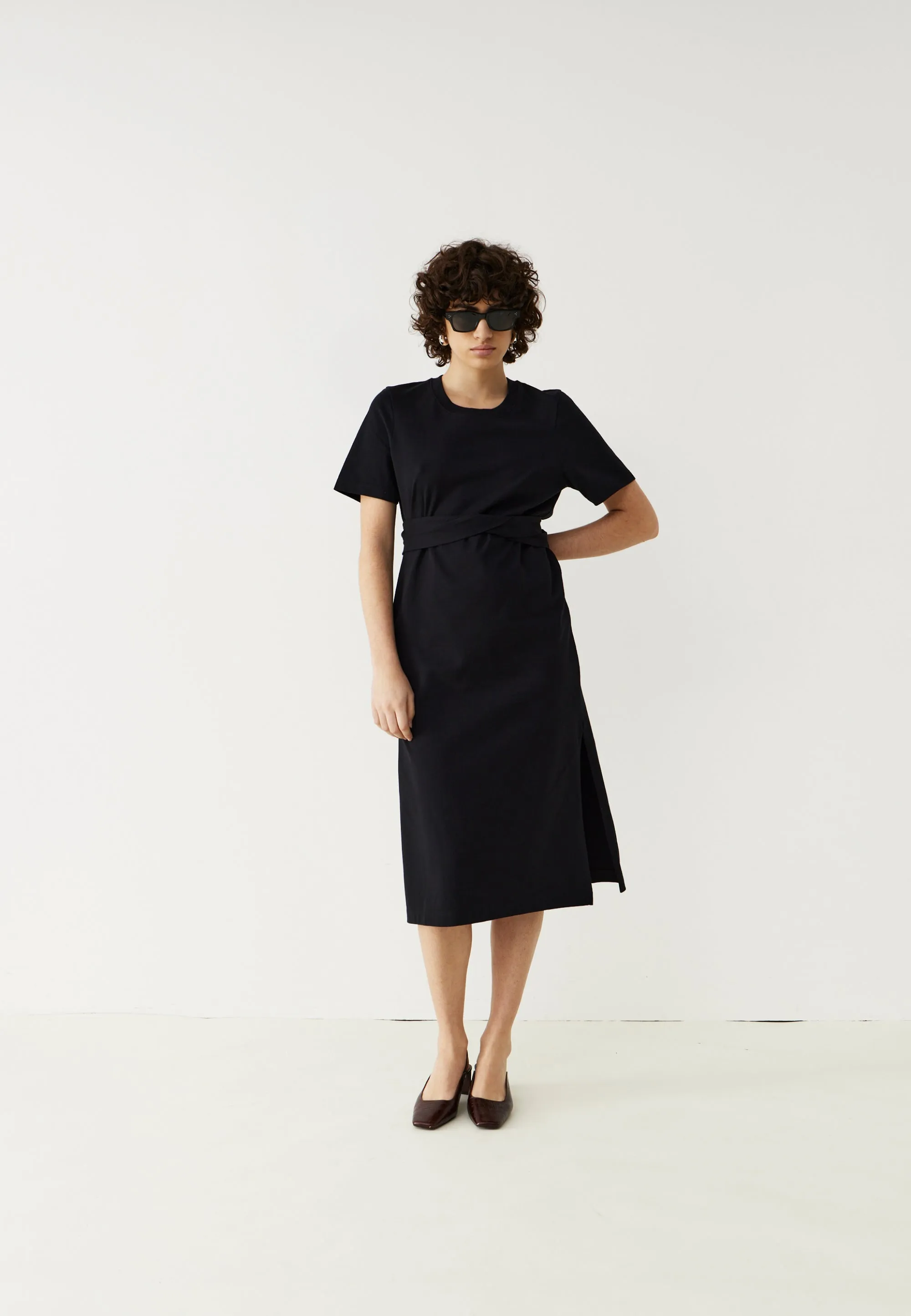 La robe t-shirt - Noir