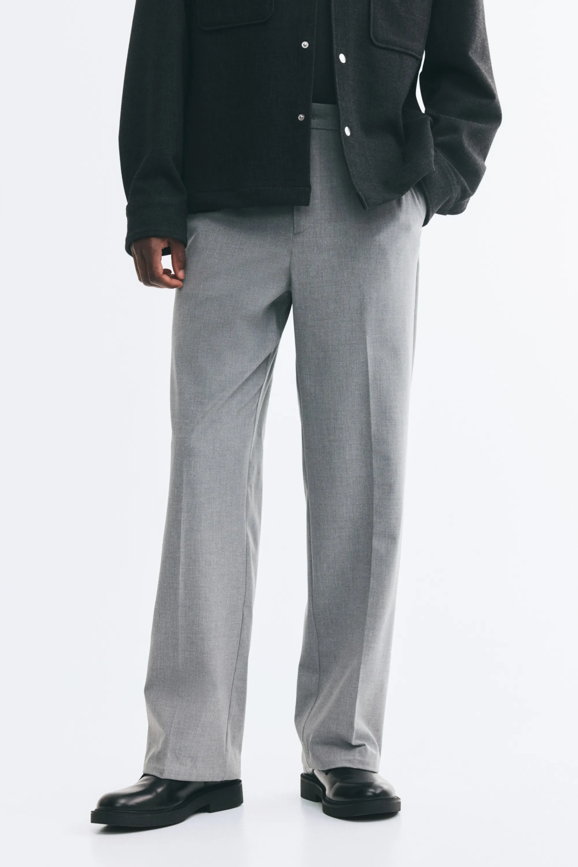 Pantalon Relaxed Fit - Gris clair