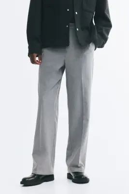 Pantalon Relaxed Fit - Gris clair — photo 1