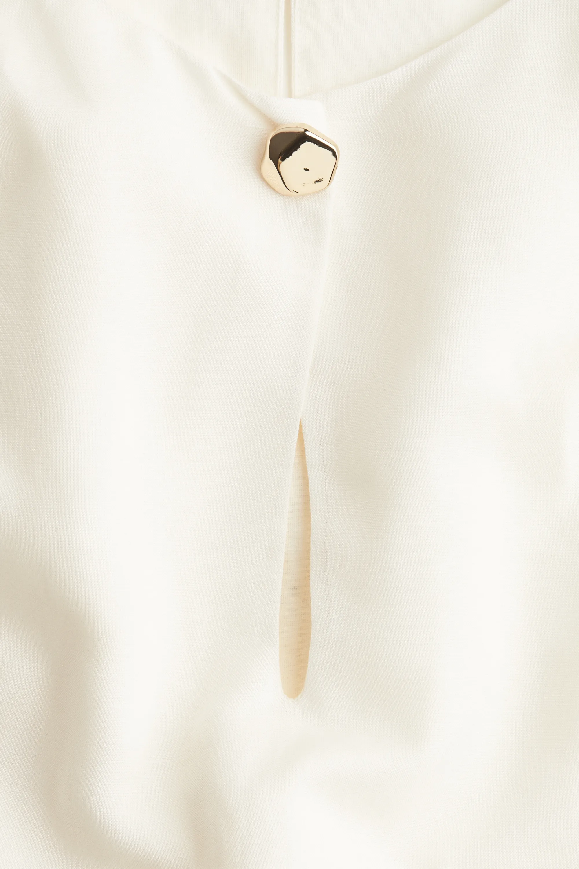Robe en lin mélangé - Blanc
