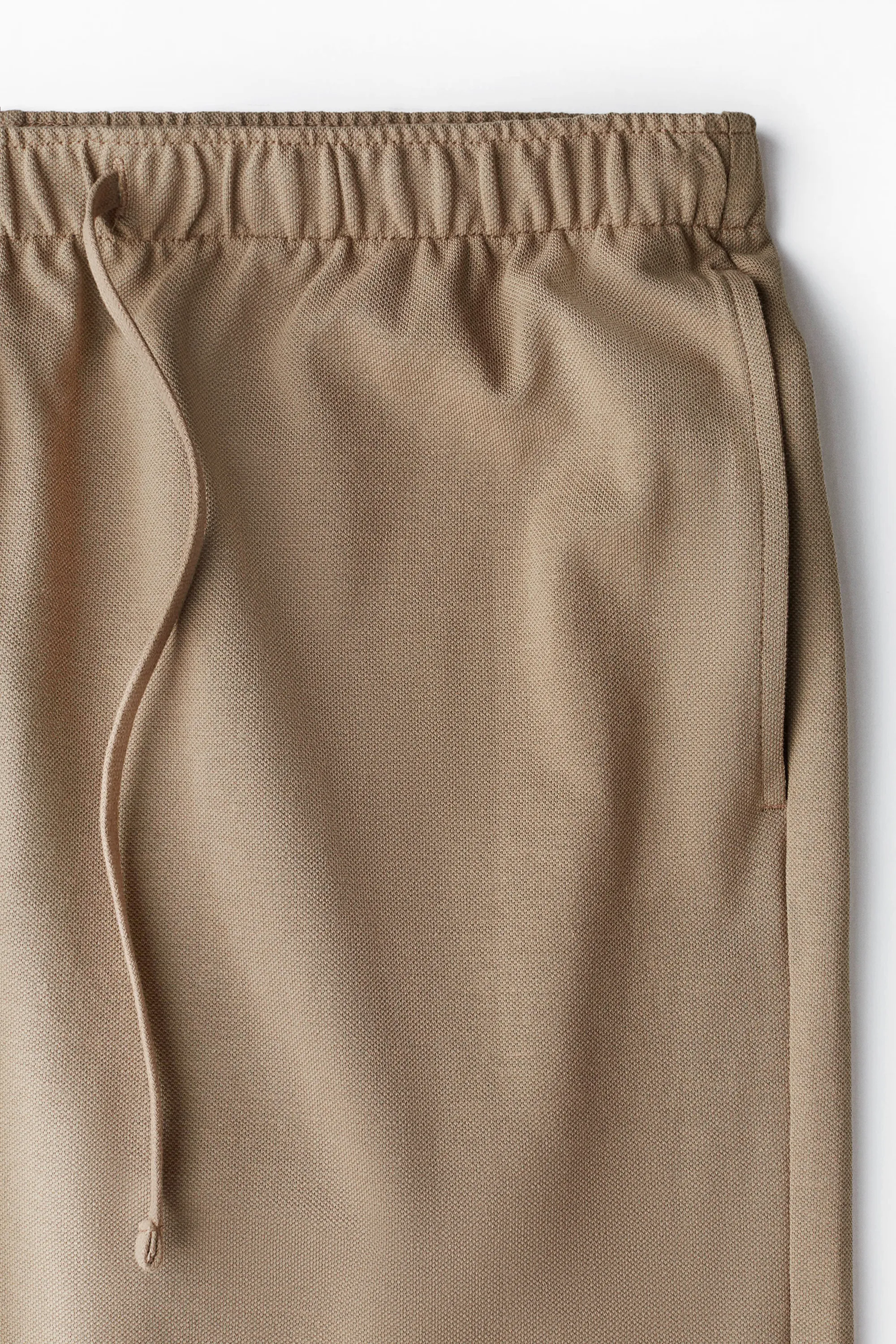 Short Relaxed Fit de longueur genou en piqué - Beige
