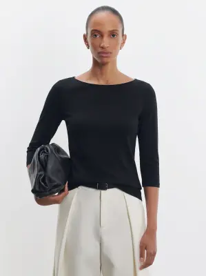 T-shirt en viscose et élasthanne