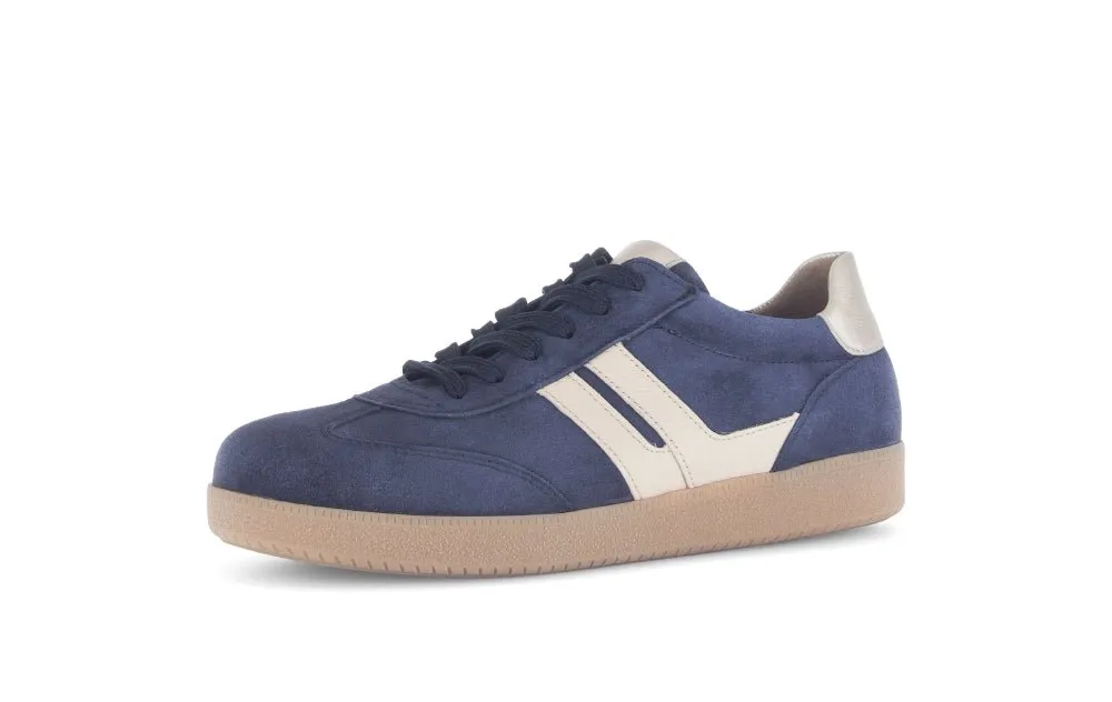 Baskets Gabor 73.300.16 Bleues - Cuir Lacets Grande Pointure Femme