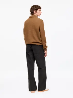 Pantalon décontracté en toile - Noir — photo 1