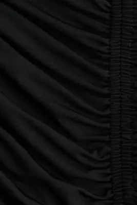 Top bandeau en jersey - Noir — photo 4