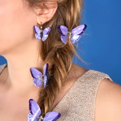 B.O Papillon mauve Coucou Suzette — photo 4