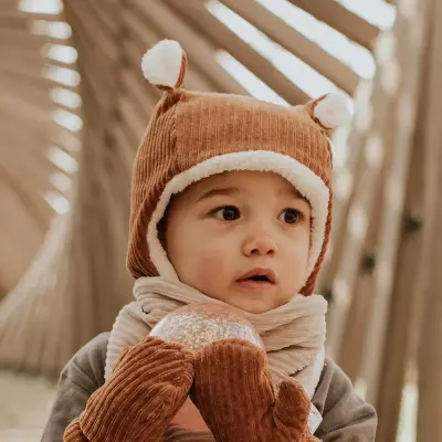 Bonnet bébé doublé en velours (au choix) – Rien Que Des Bêtises — photo 3