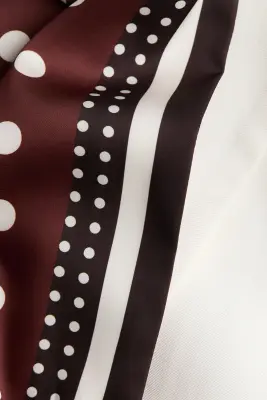 Blazer à manches courtes avec ceinture à nouer - Crème — photo 3