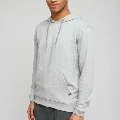 Hoodie Luc molletonné gris — photo 2