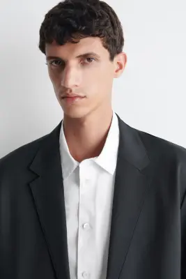 CHEMISE DÉCONTRACTÉE EN POPELINE DE COTON PIMA - BLANC — photo 4