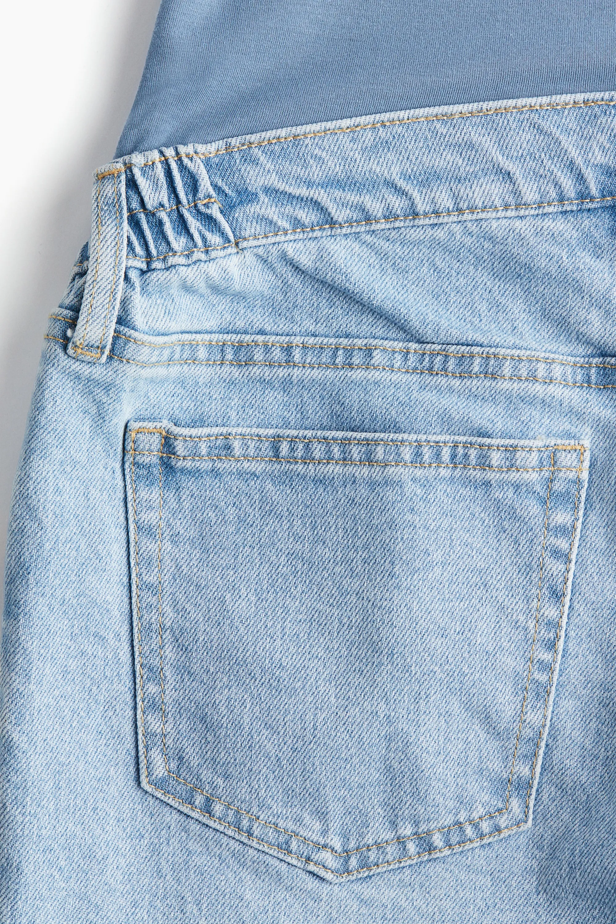 MAMA Straight Ankle Jeans - Bleu denim clair