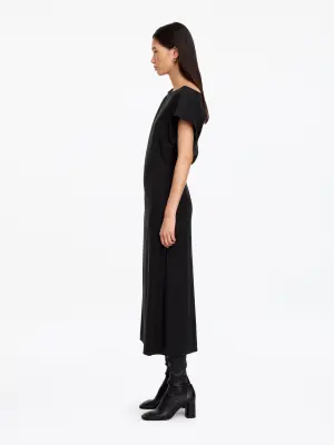 Robe midi aux épaules dénudées - Noir — photo 2
