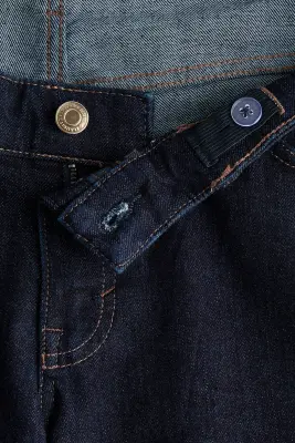 MAMA Wide Low Waist Ankle Jeans - Bleu denim foncé — photo 3