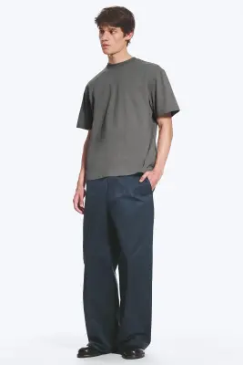 T-SHIRT COUPE DÉCONTRACTÉE - Gris cendré — photo 1