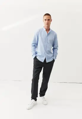 La chemise col officier - Bleu ciel — photo 3