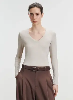 T-shirt en viscose et élasthanne