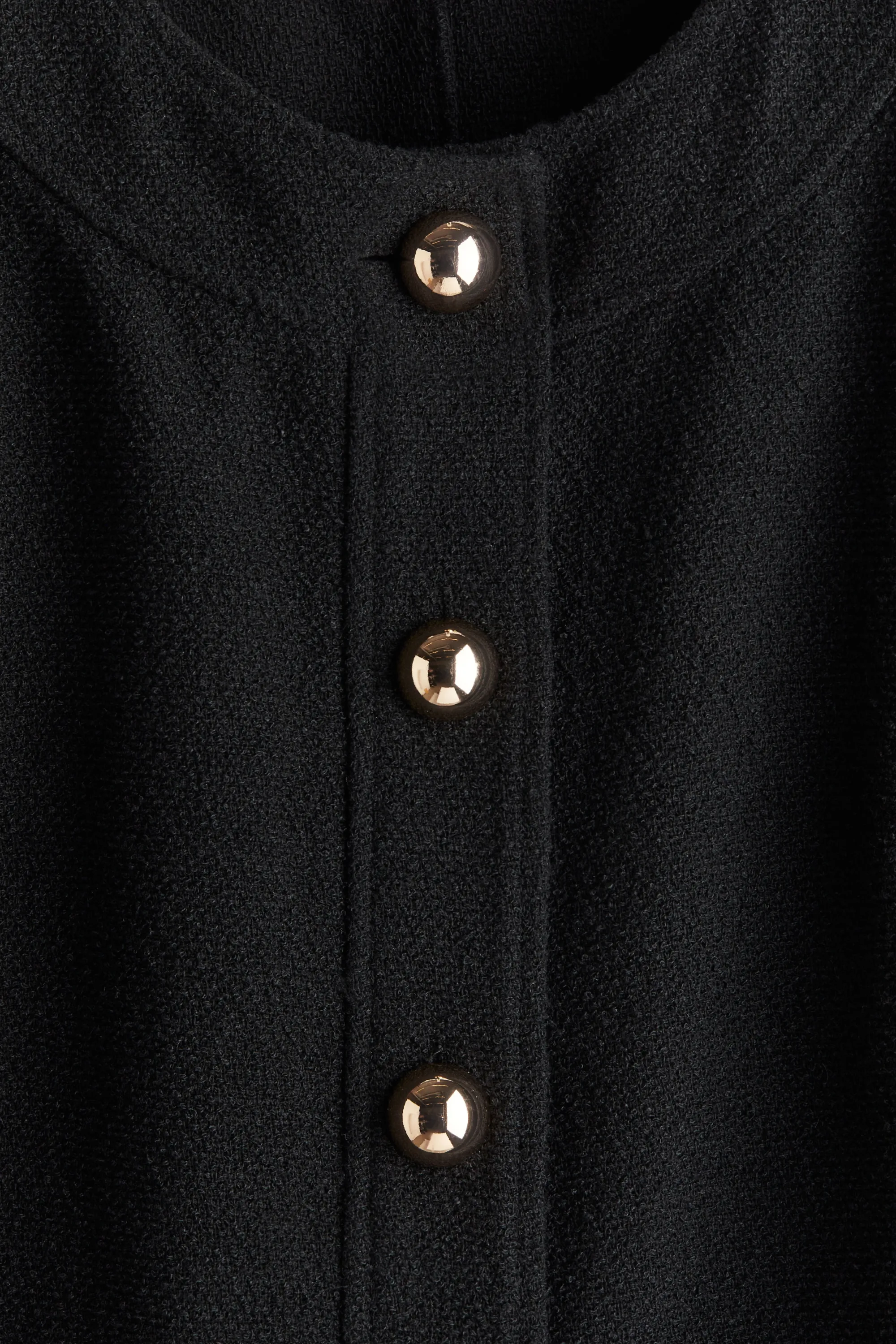 Robe à boutons - Noir