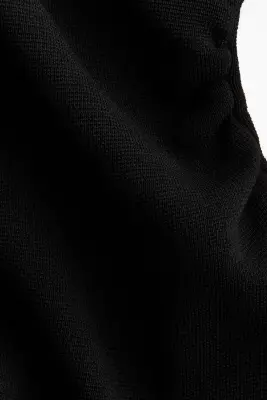 Robe midi à effet drapé - Noir — photo 4