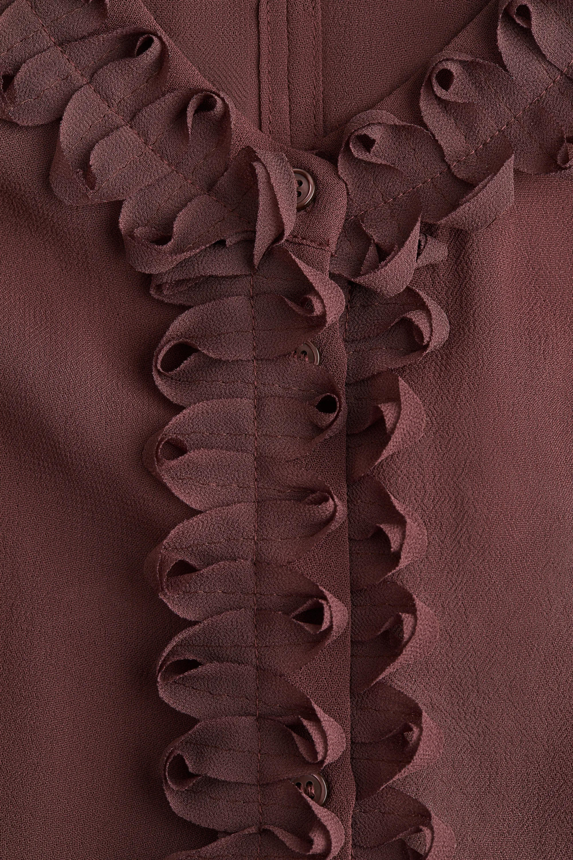 Blouse en crêpe - Bordeaux