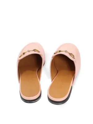 Mules Princetown plates en cuir rose bonbon mors dorés Prix boutique 820€ Taille 36 — photo 4