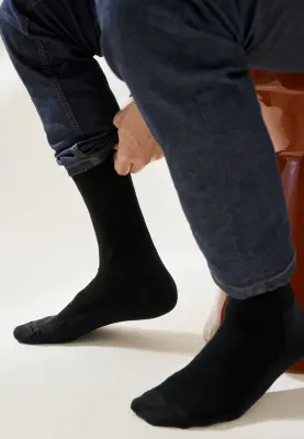 Les chaussettes en coton - Noir — photo 3
