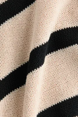 Pull à manches chauve-souris - Crème/rayé — photo 3