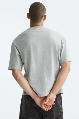 T-shirt imprimé Relaxed Fit - Gris chiné/Sport gear 86 — photo 3