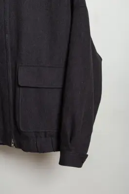 Evan Kinori – Zip Jacket Two – Black/Brown — photo 4