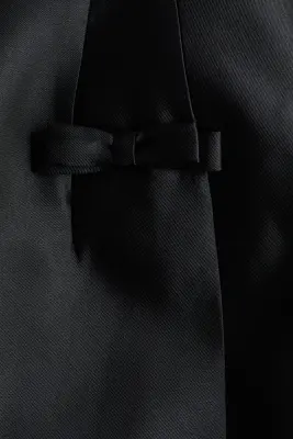 Robe sablier en twill - Noir — photo 3